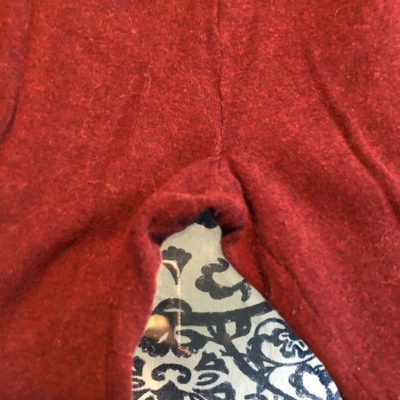 Roots Canada Burgundy Leggings Size Medium - Picture 4 of 5